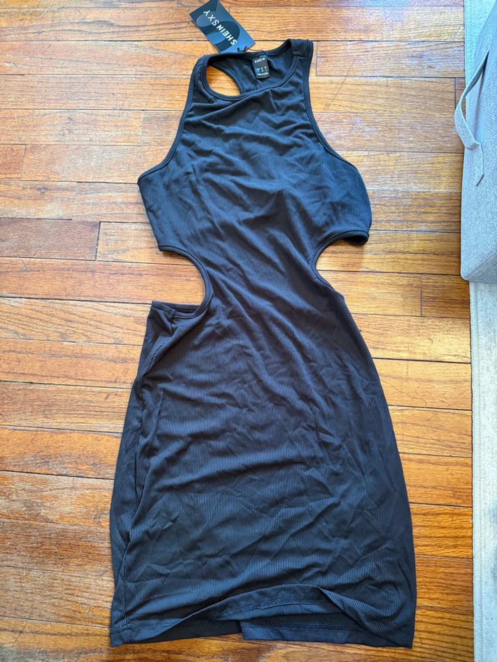 Classic Black Cutout Bodycon Dress - Picture 3 of 3